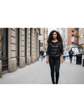 Love Rocks Black Women's Blouse Medium